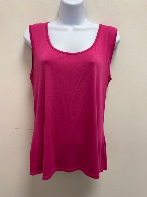SPANNER CAMISOLE UNIE FUSHIA COL ROND BRETELLES LARGES