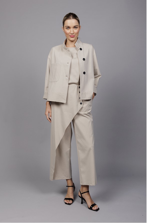 PAOLO TRICOT PANTALON JAMBE ÉVASÉE PORTEFEUILLE