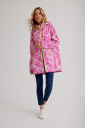 NIKKI JONES MANTEAU IMPERMEABLE ROSE