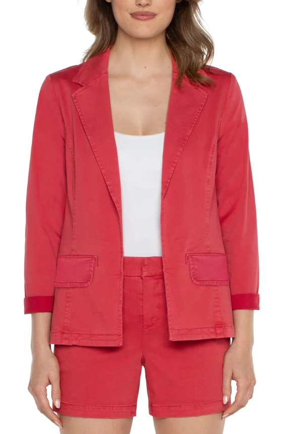 LIVERPOOL BLAZER FITTED BERRY BLOSSOM