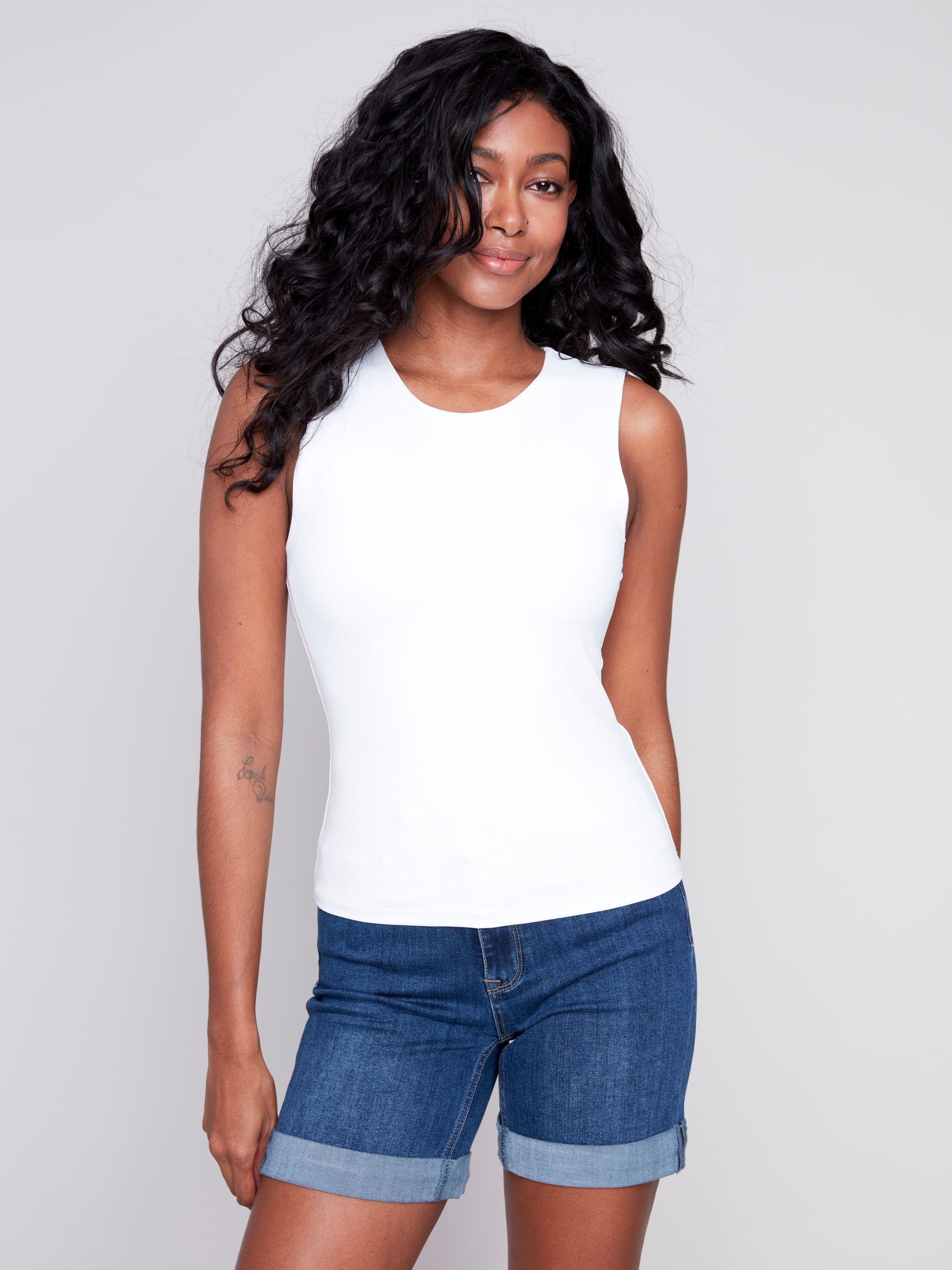 CHARLIE B CAMISOLE UNI BLANC