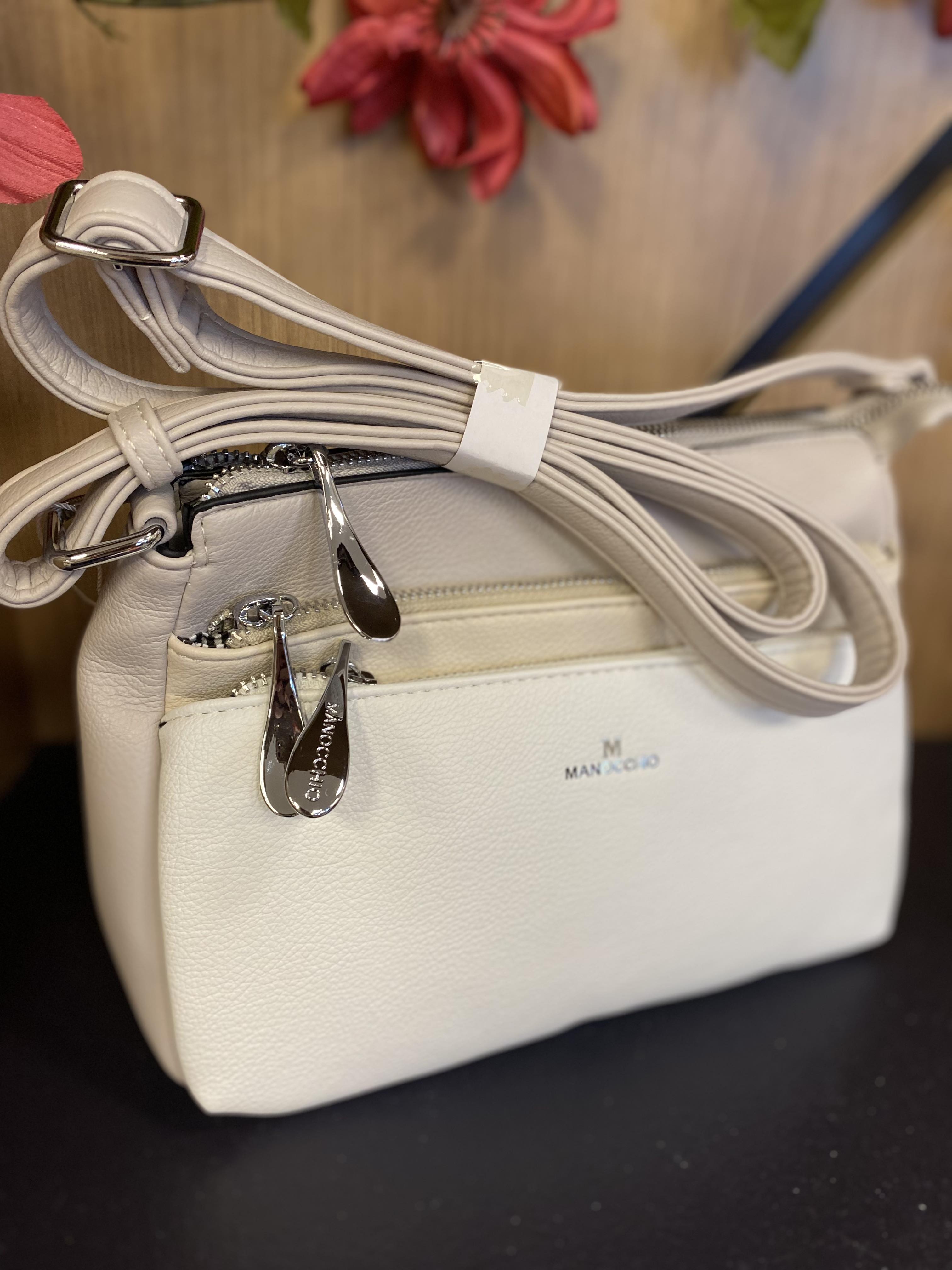 Manocchio petit sac a mains trois sections multi beige