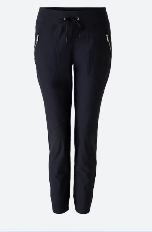 OUI PANTALON TAILLE AJUSTABLE ZIP SUR LE COTÉ EN TOILE