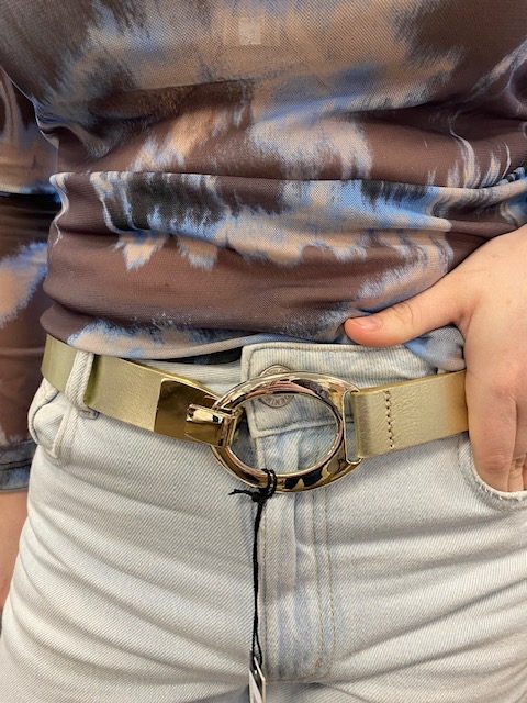 Medike Landes ceinture pour jeans métallique ajustable