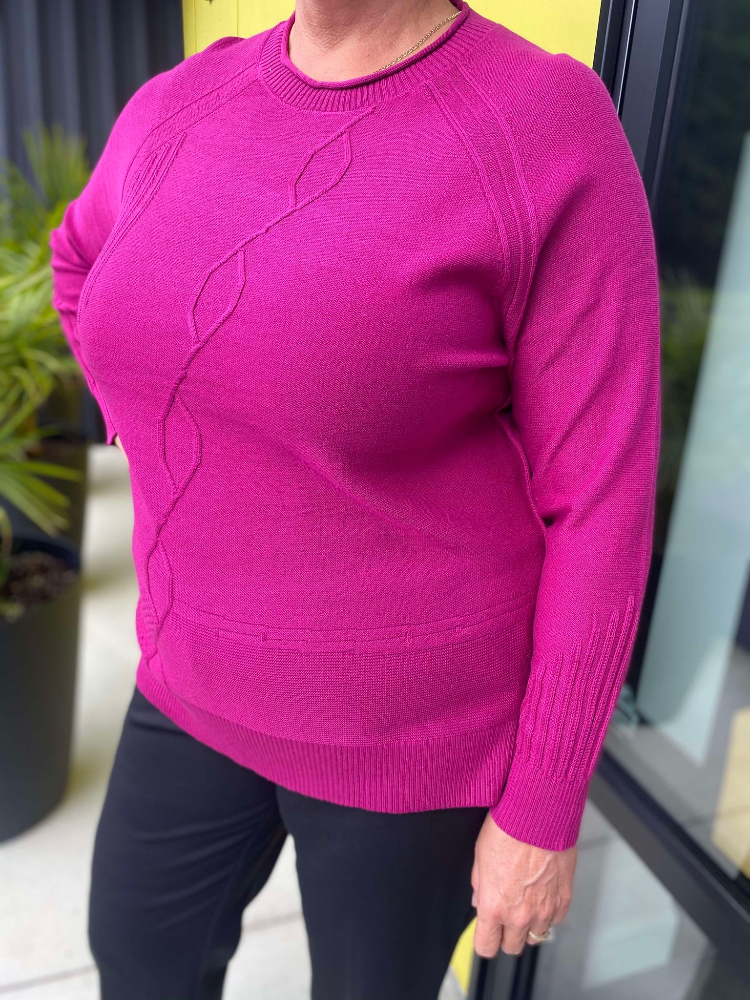 MOFFI sweater tricot magenta