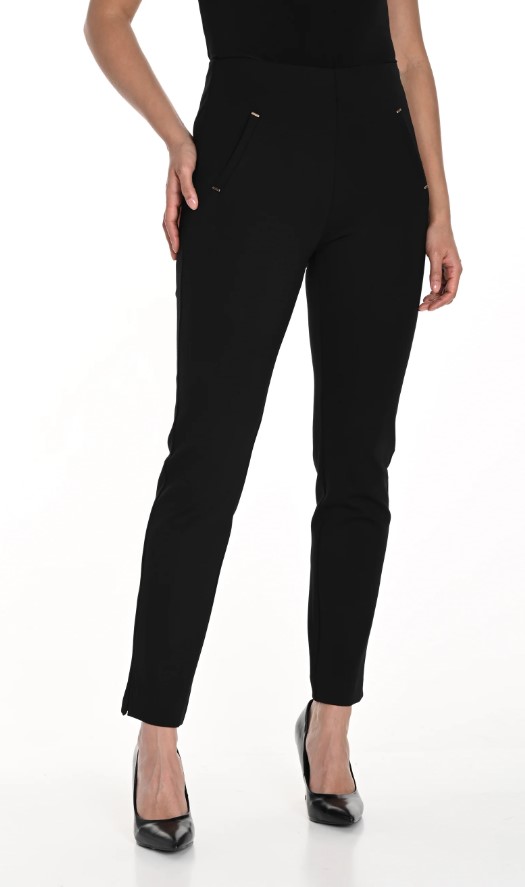 Frank lyman pantalon ajusté pull on jambe droite