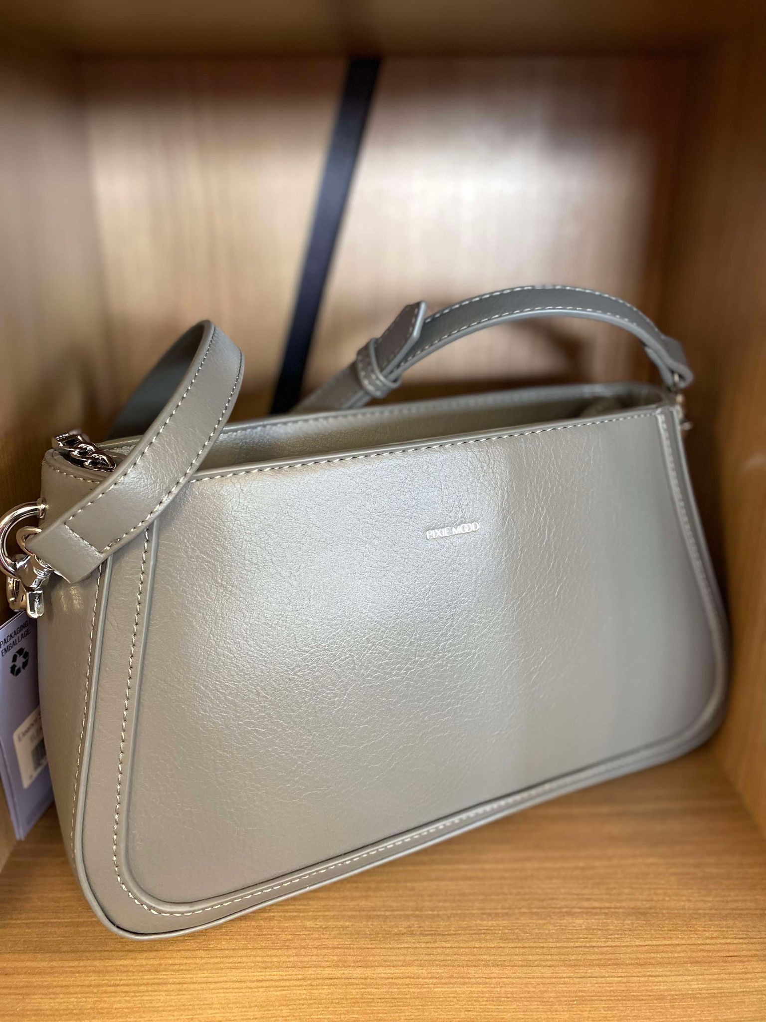 PIXIE MOOD eleanor shoulder bag gris