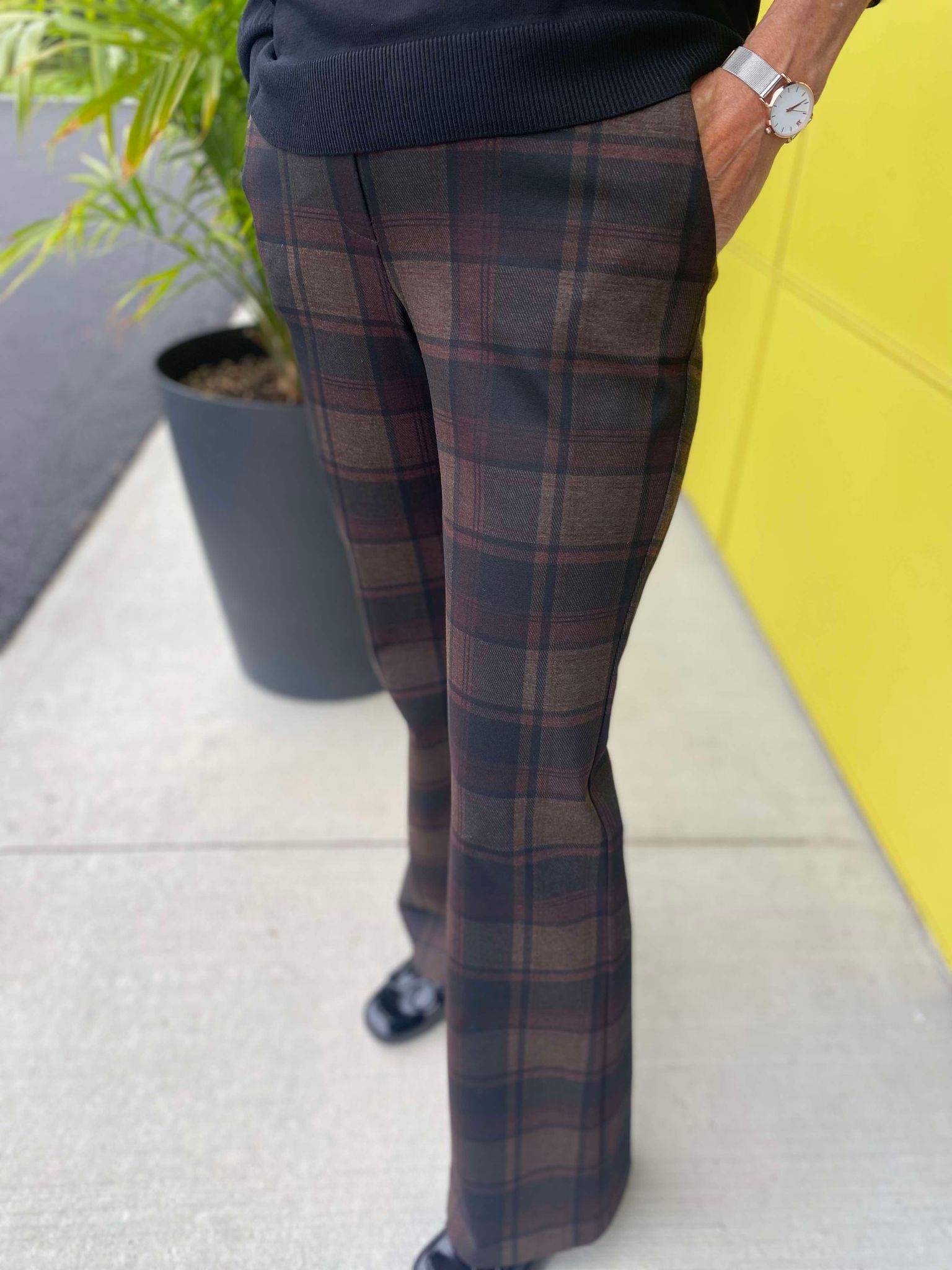 I LOVE TYLER MADISON pantalon ponte boot leg