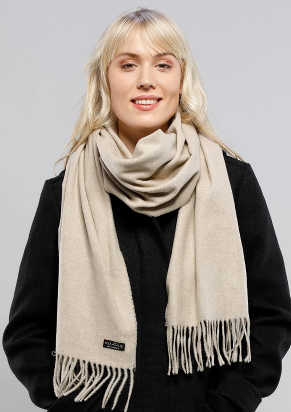 FRAAS foulard uni camel