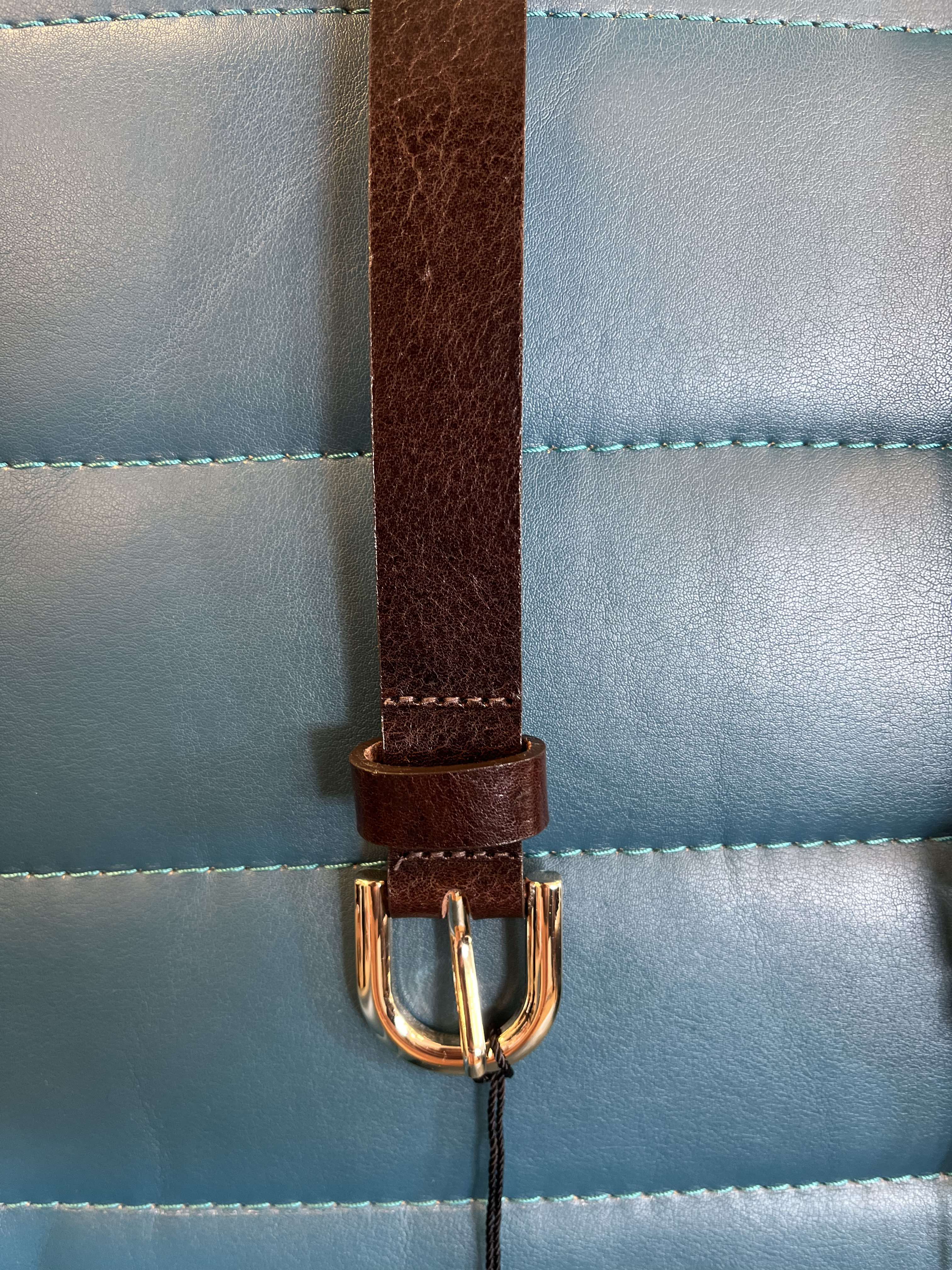 MEDIKE LANDES ceinture cuir brun