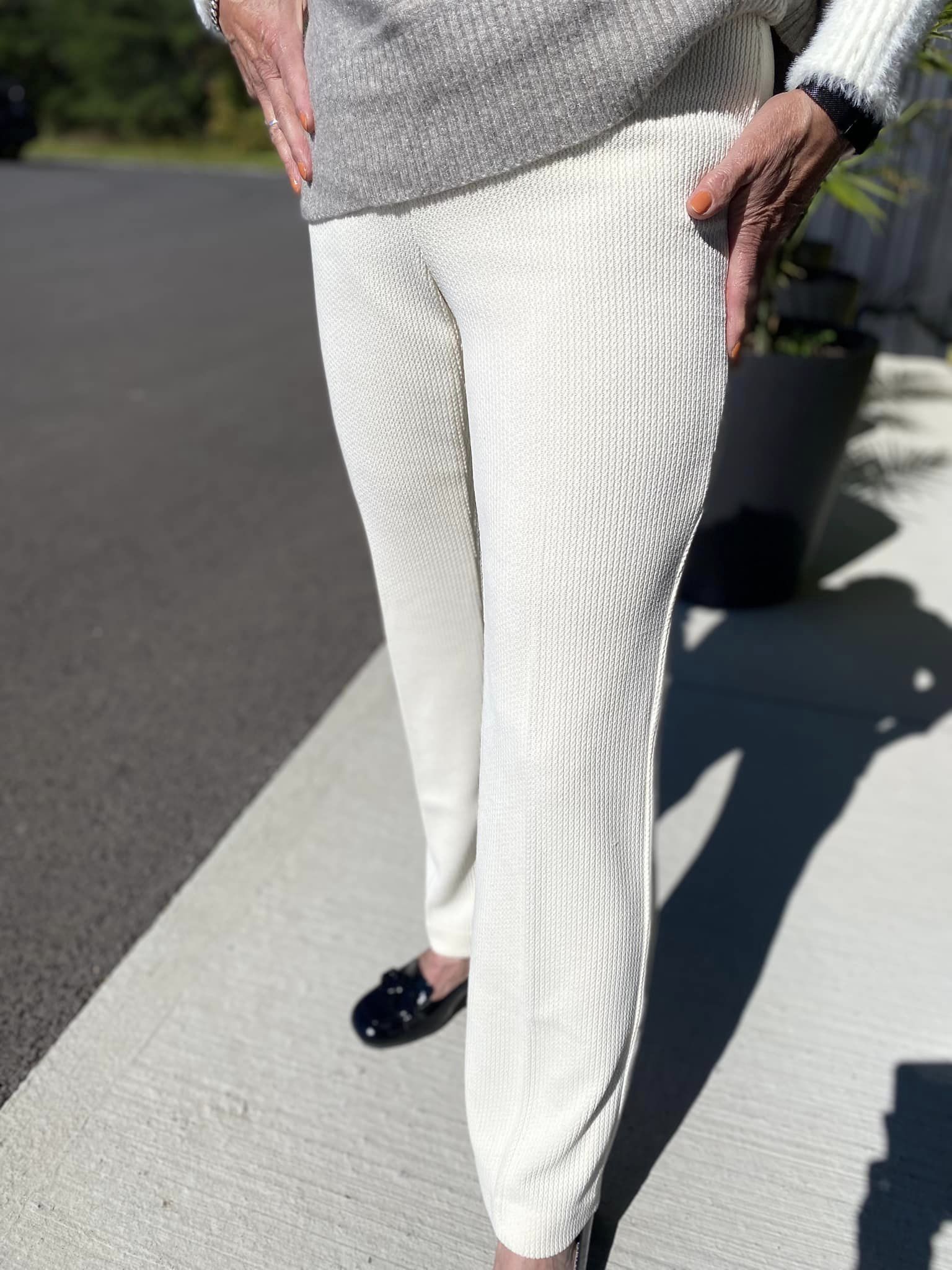 LISETTE pantalon stripe 30 straight leg pant
