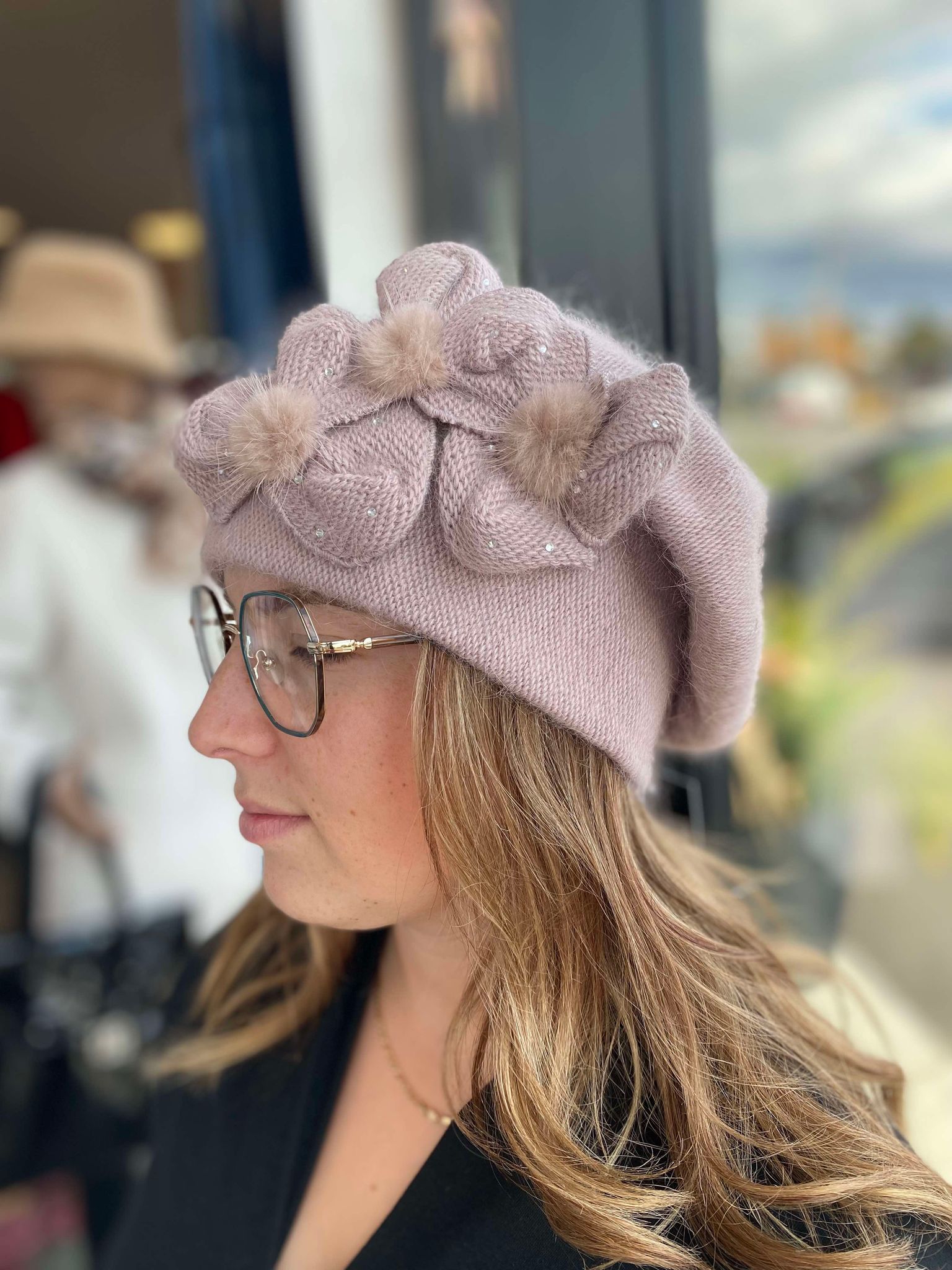 KAMEA beret femme rose cindy