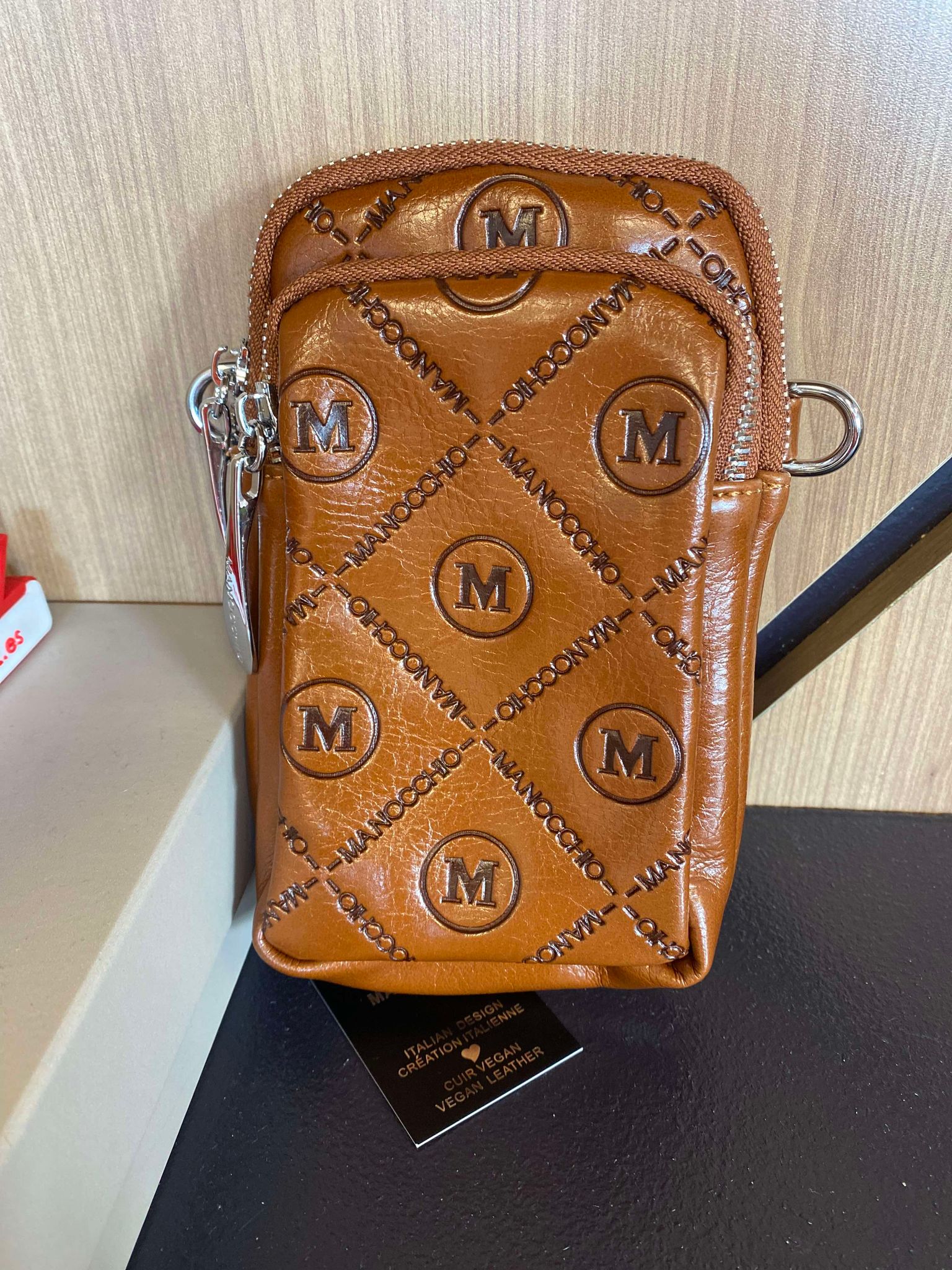 MANOCCHIO mini sac a mains tan