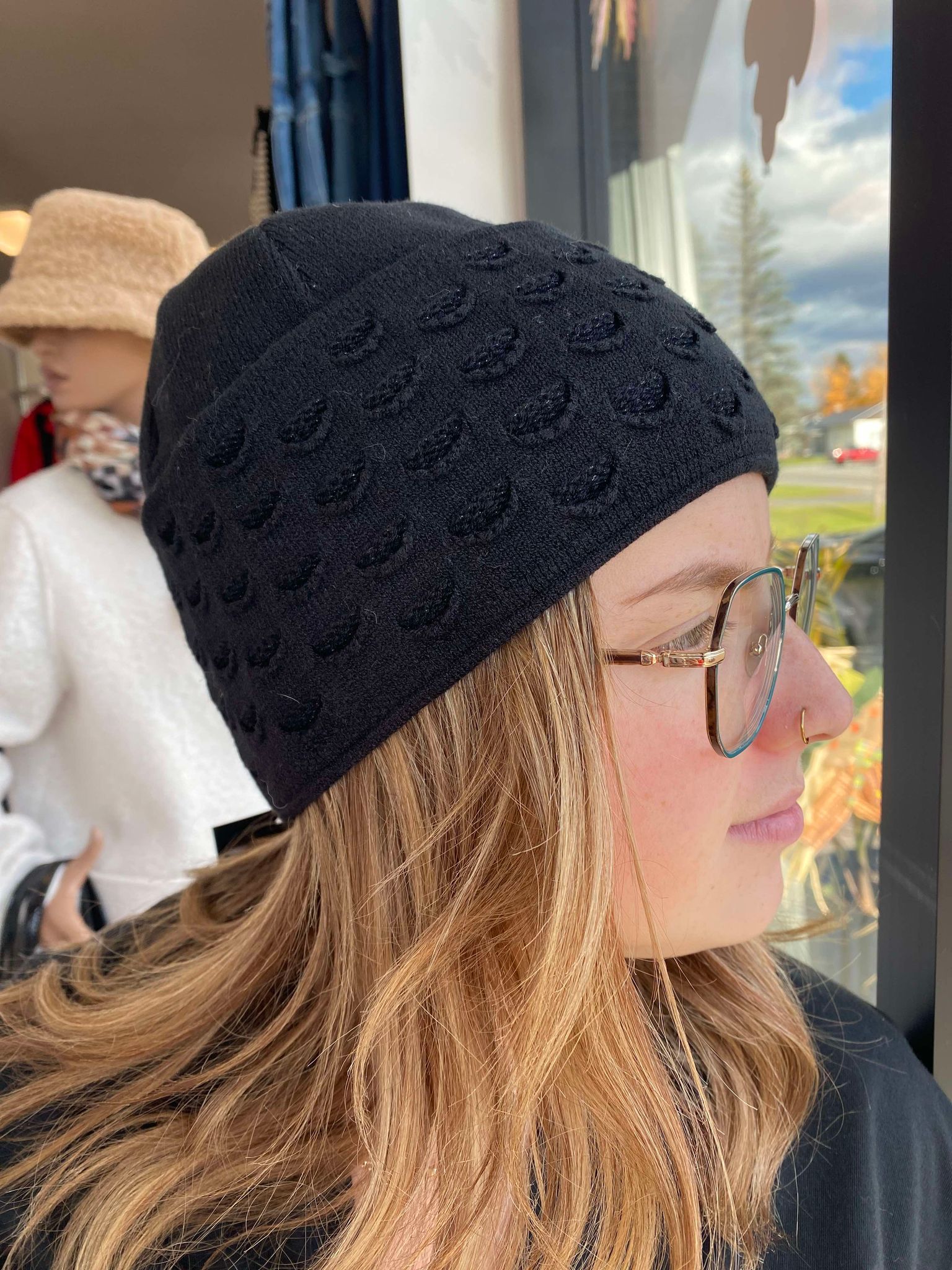 KAMEA chapeau d'hiver funkia noir