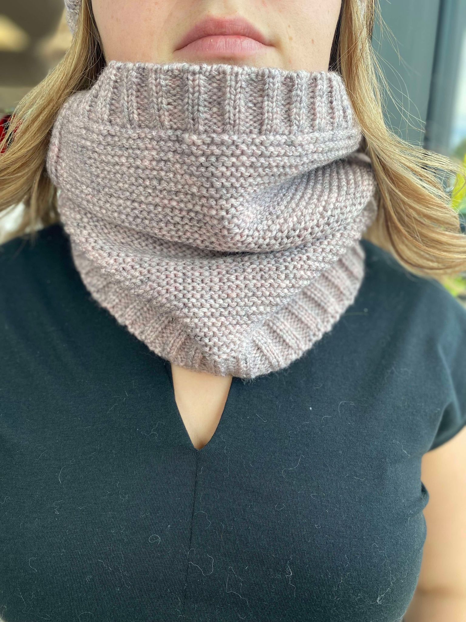KAMEA vera foulard tube rose en laine