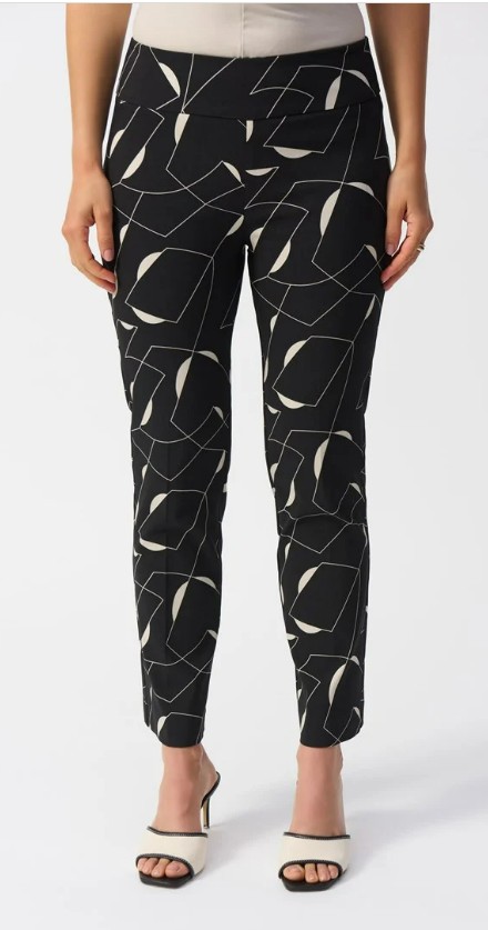 Joseph Ribkoff Pantalon à coupe droite à imprimé géométrique en Millennium