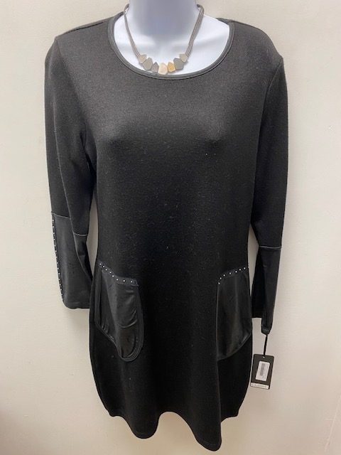 Artex Robe avec insertions de faux-cuir