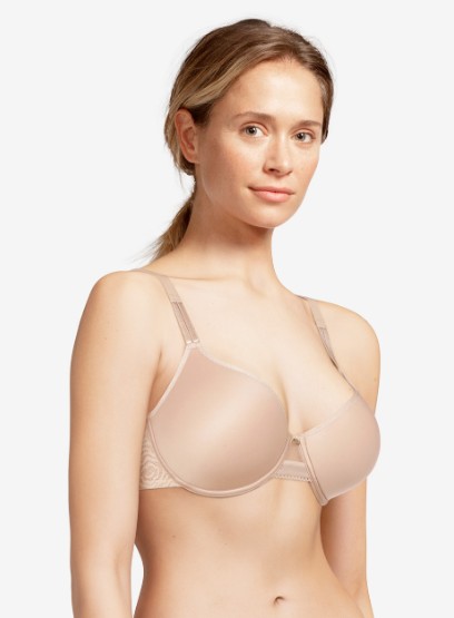 Chantelle C Jolie Soutien-gorge memory enveloppante, noire ou peau