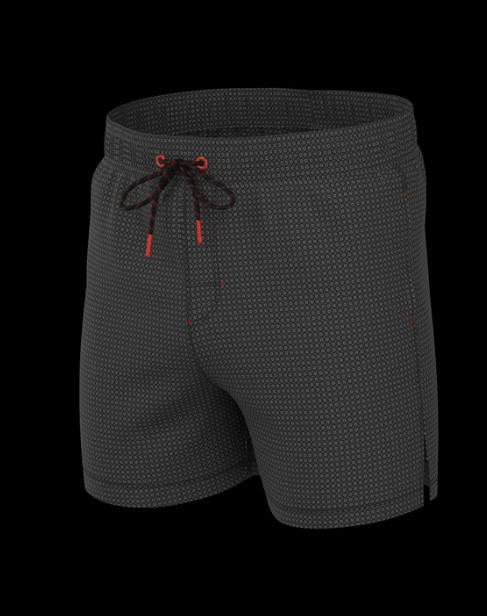 Au Noir Phelps maillot noir imprimé avec dessous flash