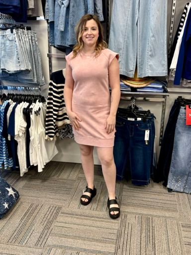 Michael Kors Robe manche courte raglan en french terry