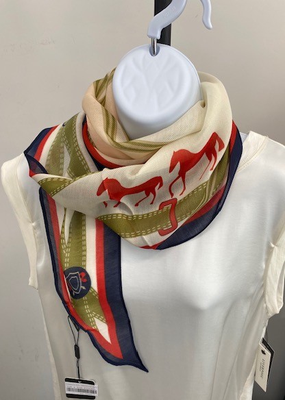 Tom & Eva Foulard long fini en pointe avec chevaux (2 couleurs)