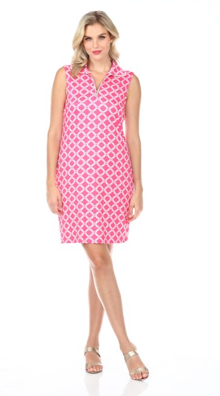 Tango Mango Robe sans manche col polo avec zip