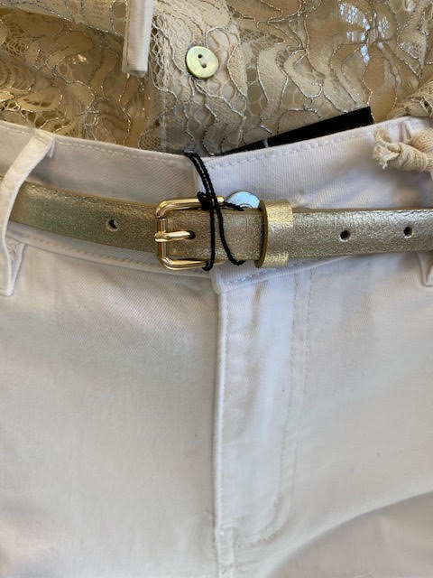 Medike Landes Ceinture étroite avec boucle carrée (2 couleurs)