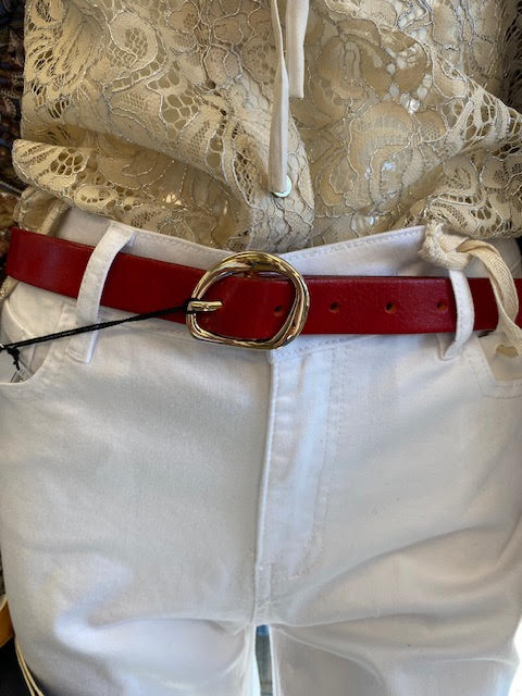 Medike Landes Ceinture semi étroite avec boucle dorée