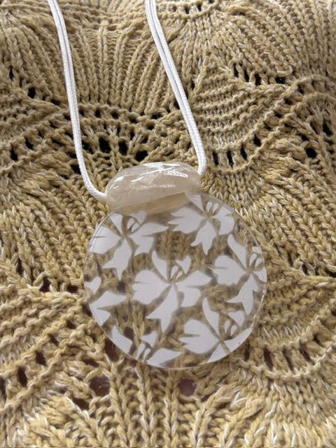Tom & Eva Collier ajustable cercle blanc