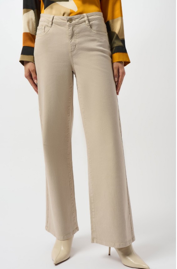 Joseph Ribkoff Goldie | Jean classique à jambe large en denim extensible