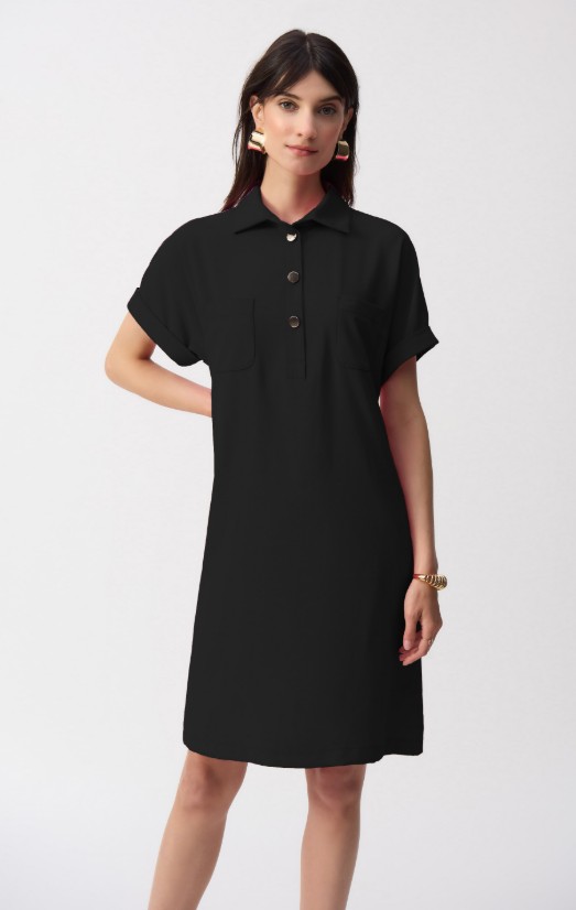 Joseph Ribkoff Robe chemisier droite en tissu texturé