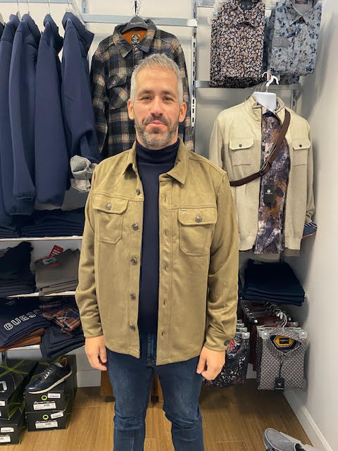 Lois Jeans Homme Surchemisse en suédine