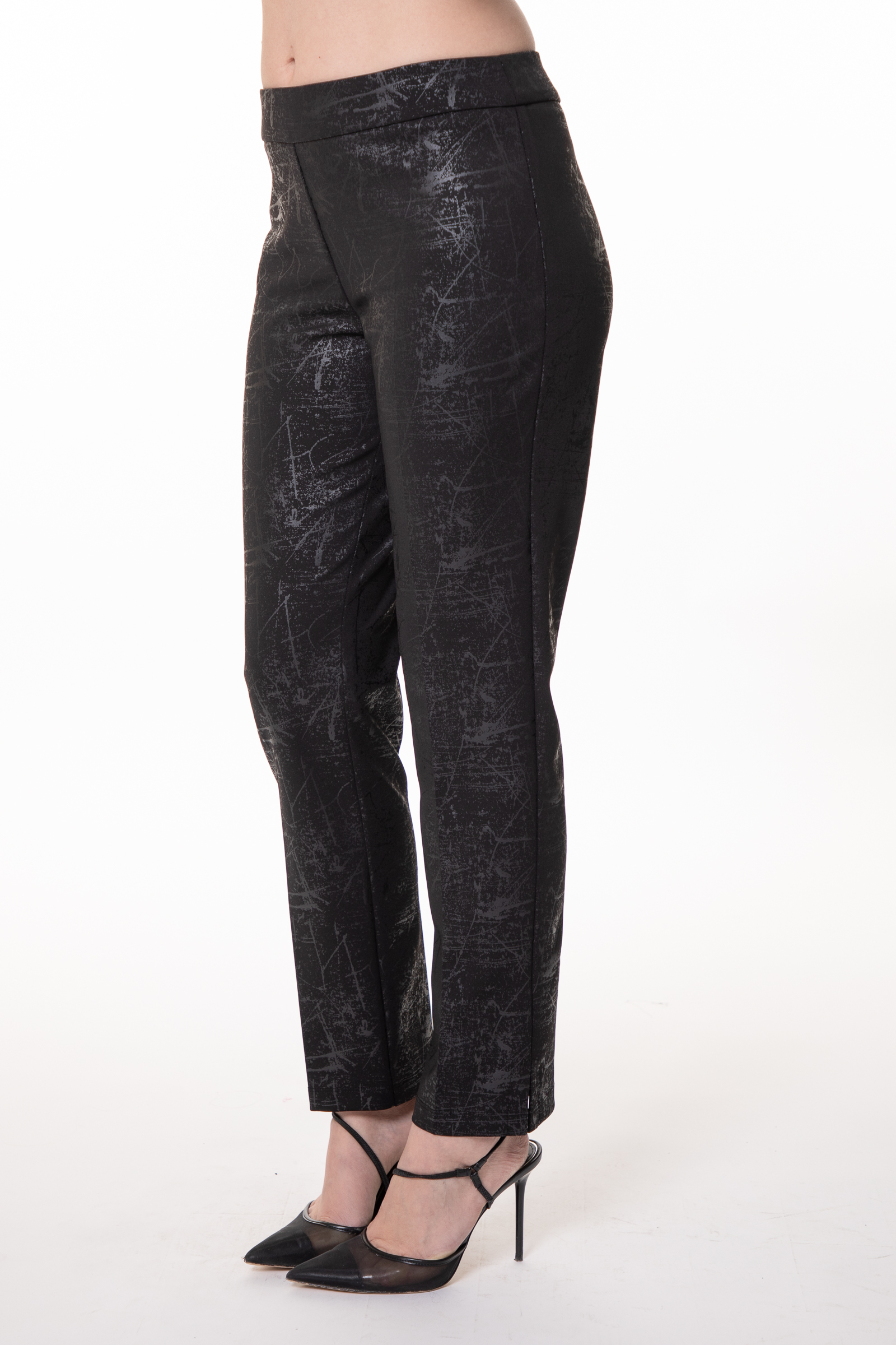 Bali Pantalon jambe droite imprimé ton sur ton