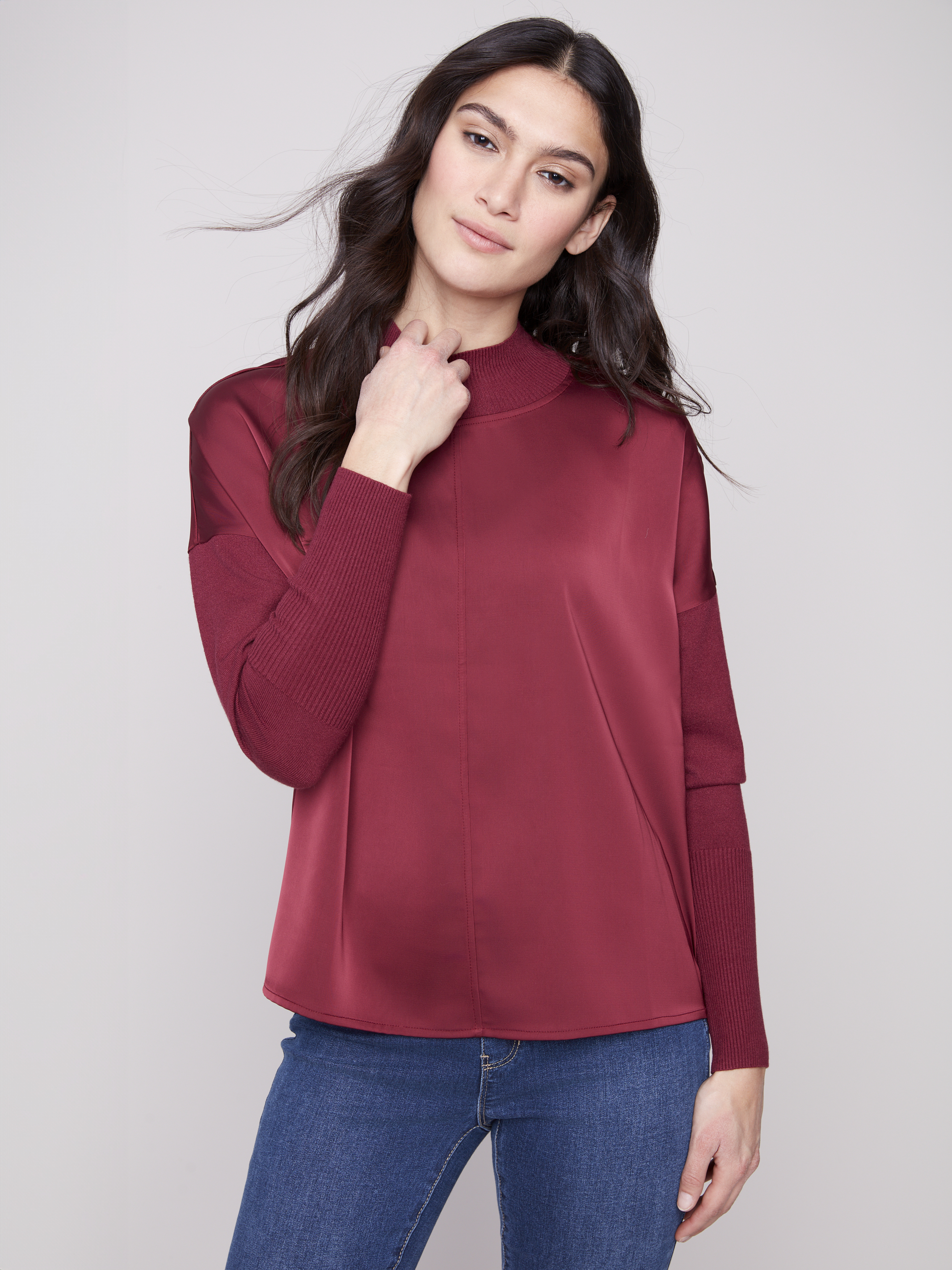 Charlie B le chandail col mock uni
