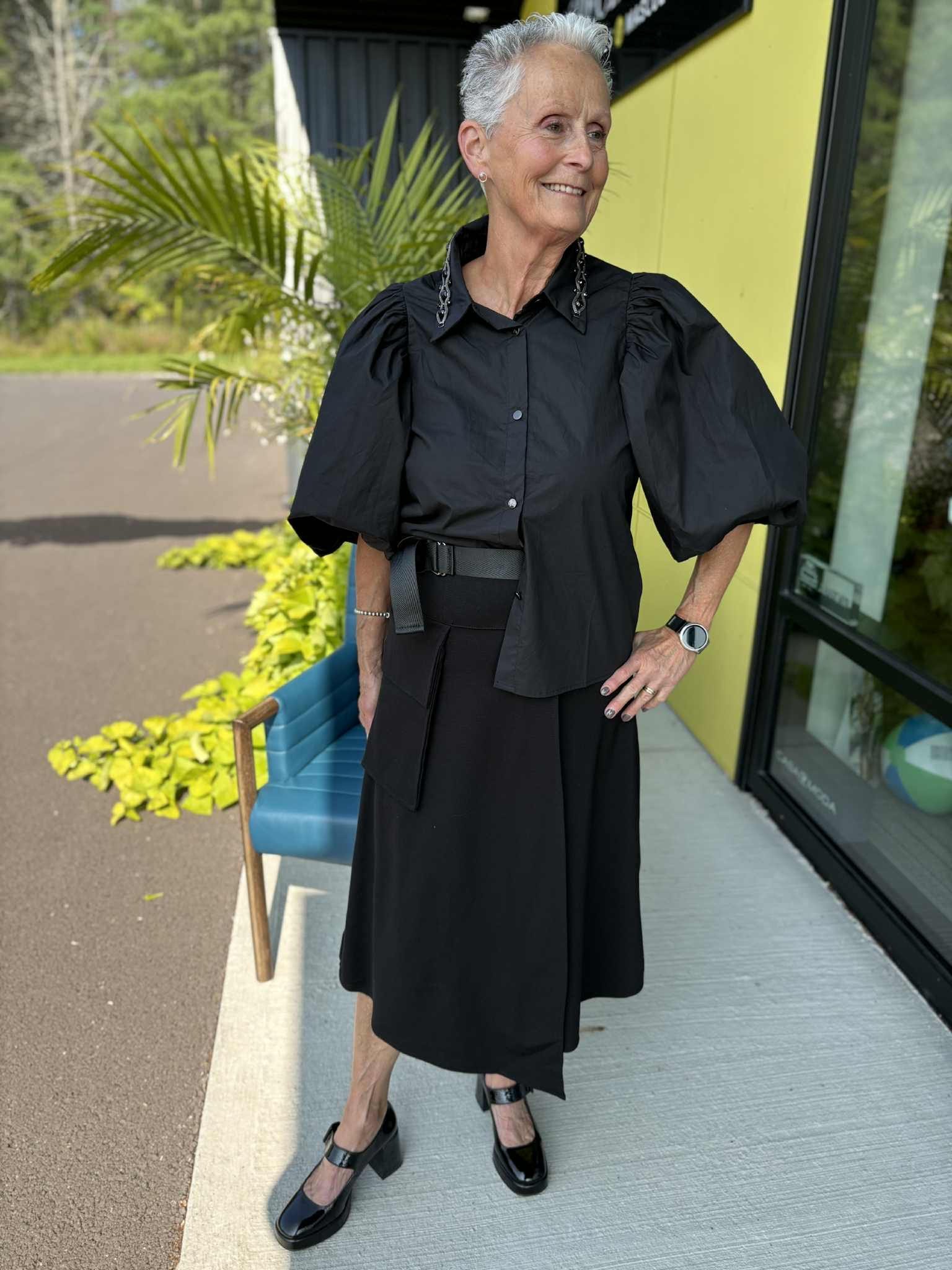 Paolo Tricot Jupe longue avec ceinture