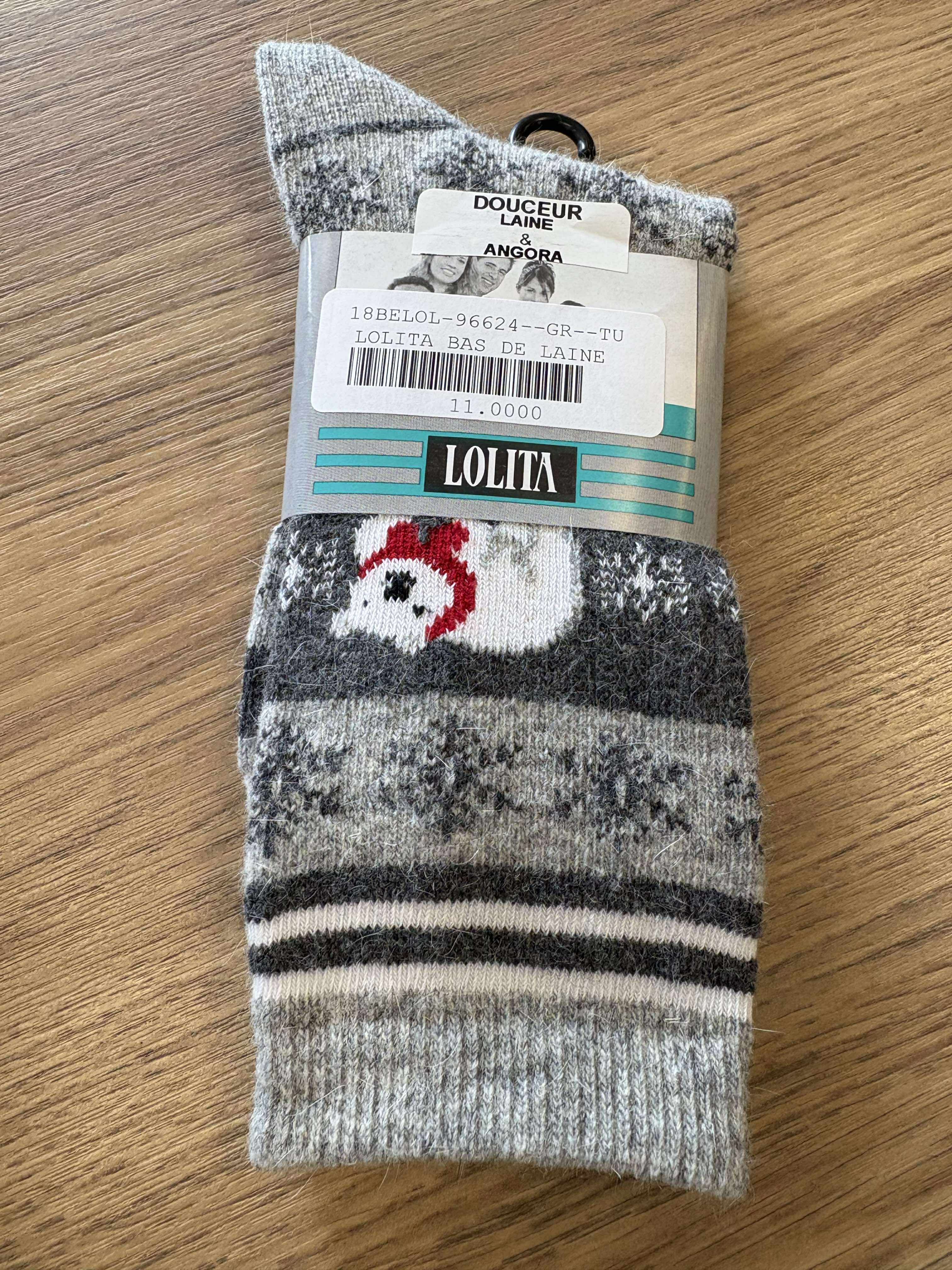 Lolita bas de laine ours polaire