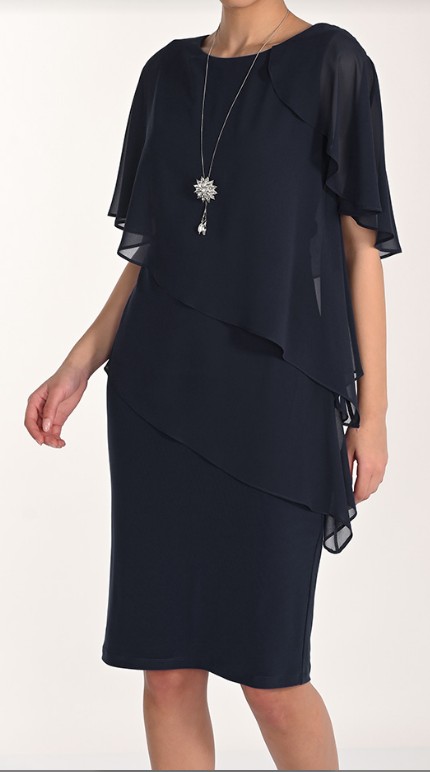 Frank Lyman Design Robe chic avec voile au dos