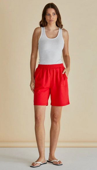 Betty Basics Harvard short en tissu sport taille élastique