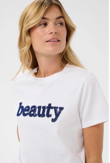 Saint Tropez Oleni chandail manche courte "beauty" au centre