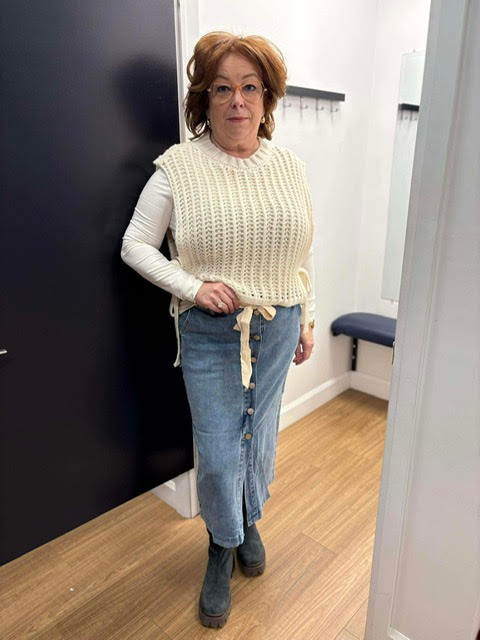 Lois Jeans femme Guylaine jupe longue avec boutons jusqu'en bas
