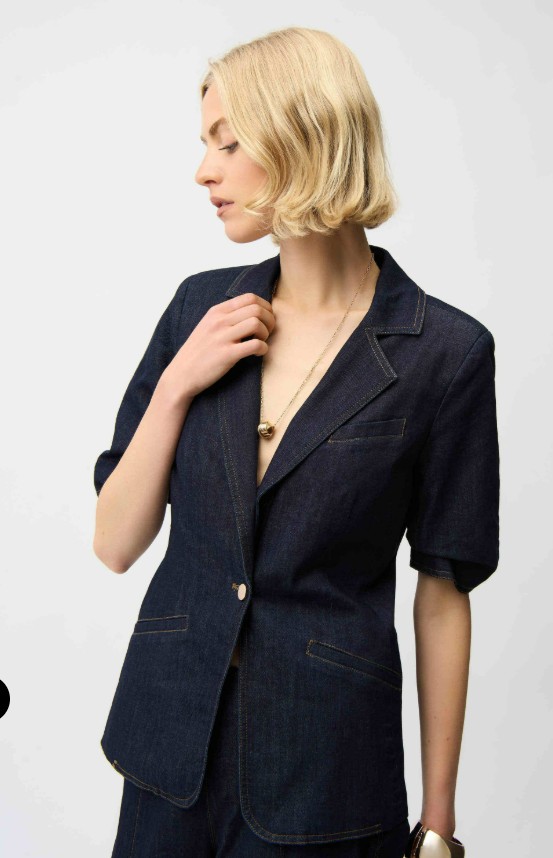 Joseph Ribkoff Veston ajusté en denim