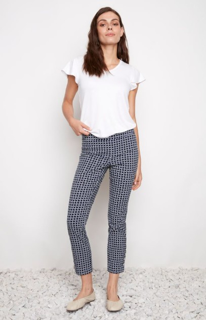Up ! Pantalon à motifs jambe étroite