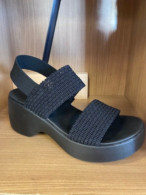 Skechers cali day sandale talon noir