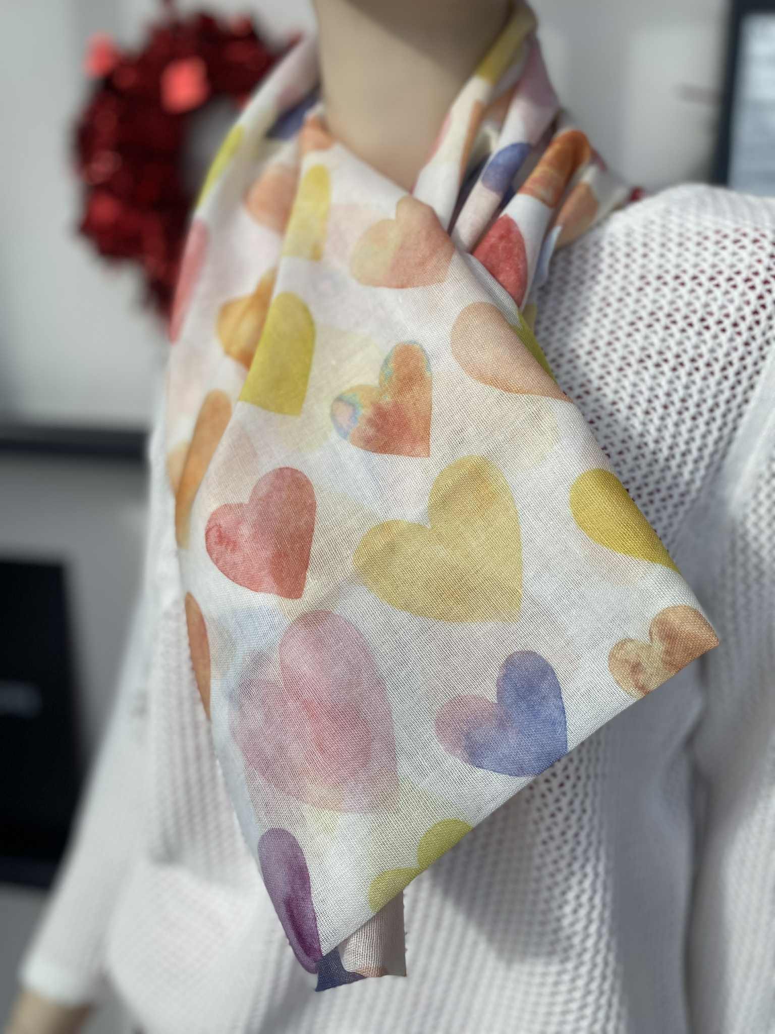 Tom & Eva foulard coeurs