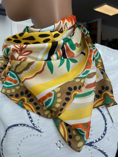 Difirenze foulard multi kaki combo