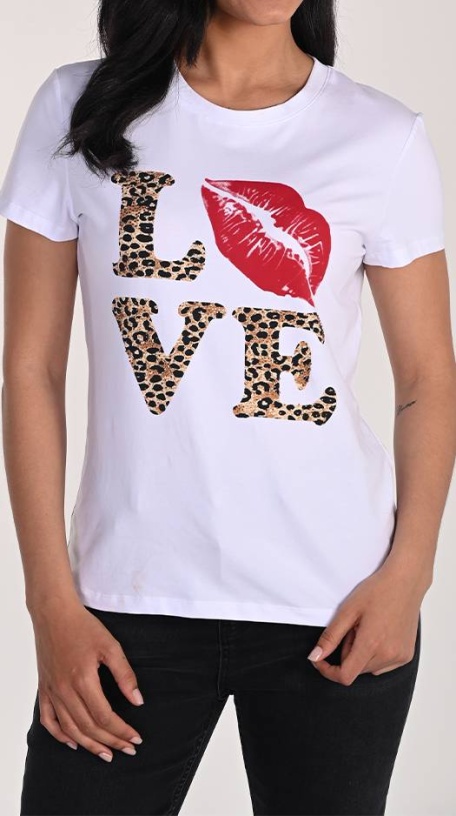 Frank Lyman t-shirt léopard love