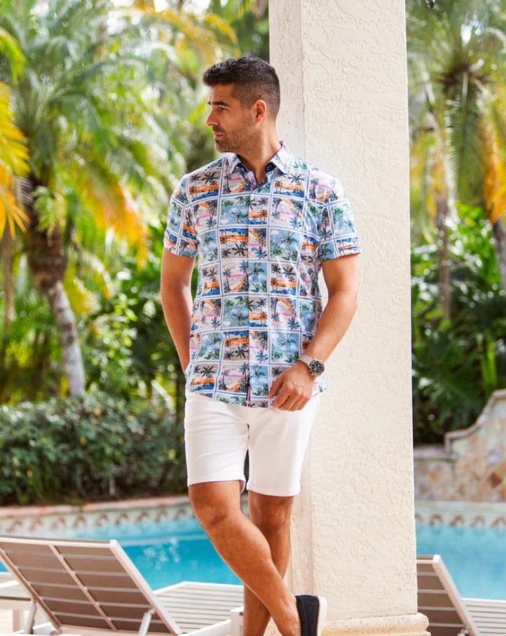 Au Noir Kanaha chemise manche courte imprimée