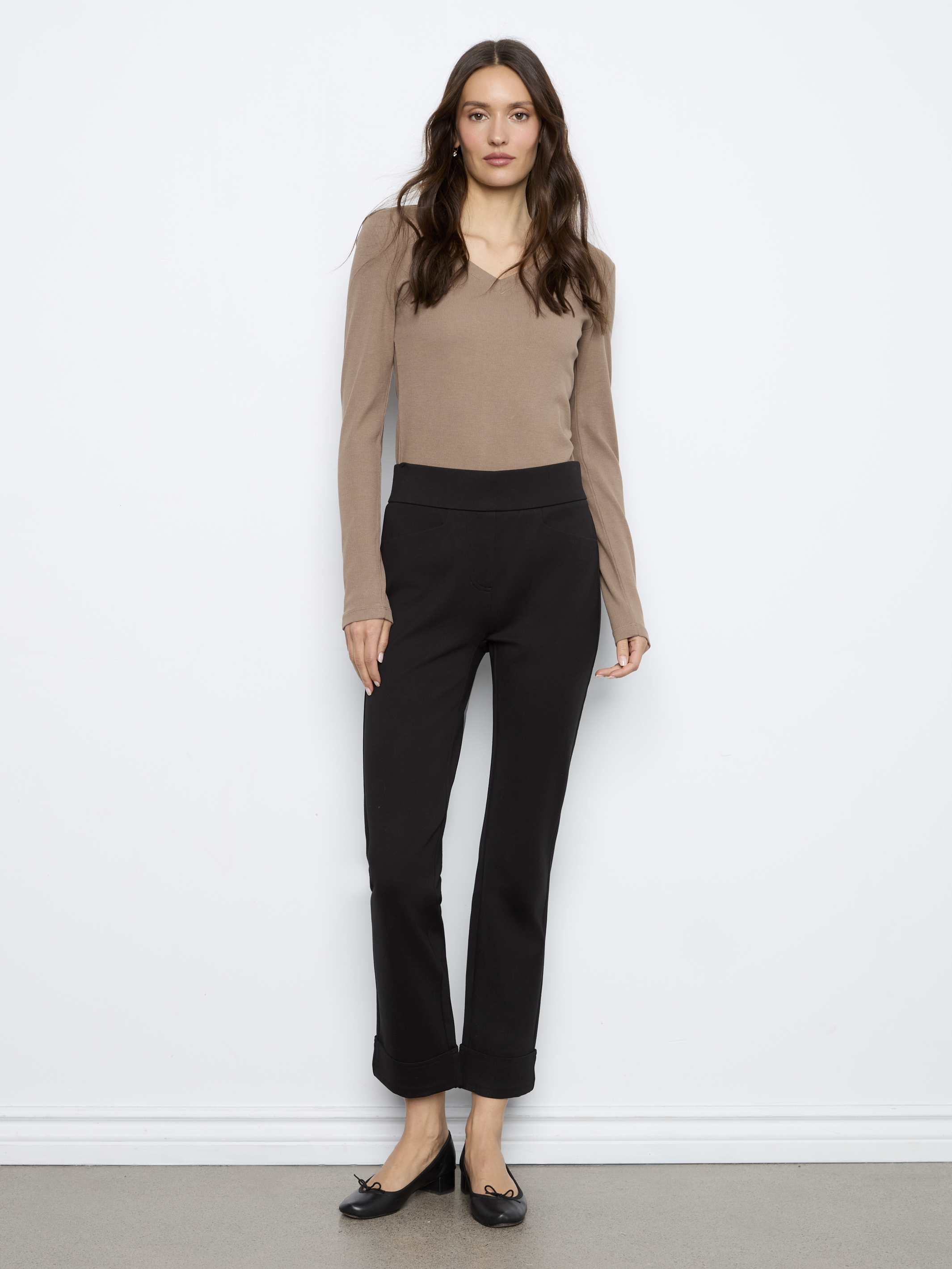 Charlie B Pantalon jambes droites avec coffre