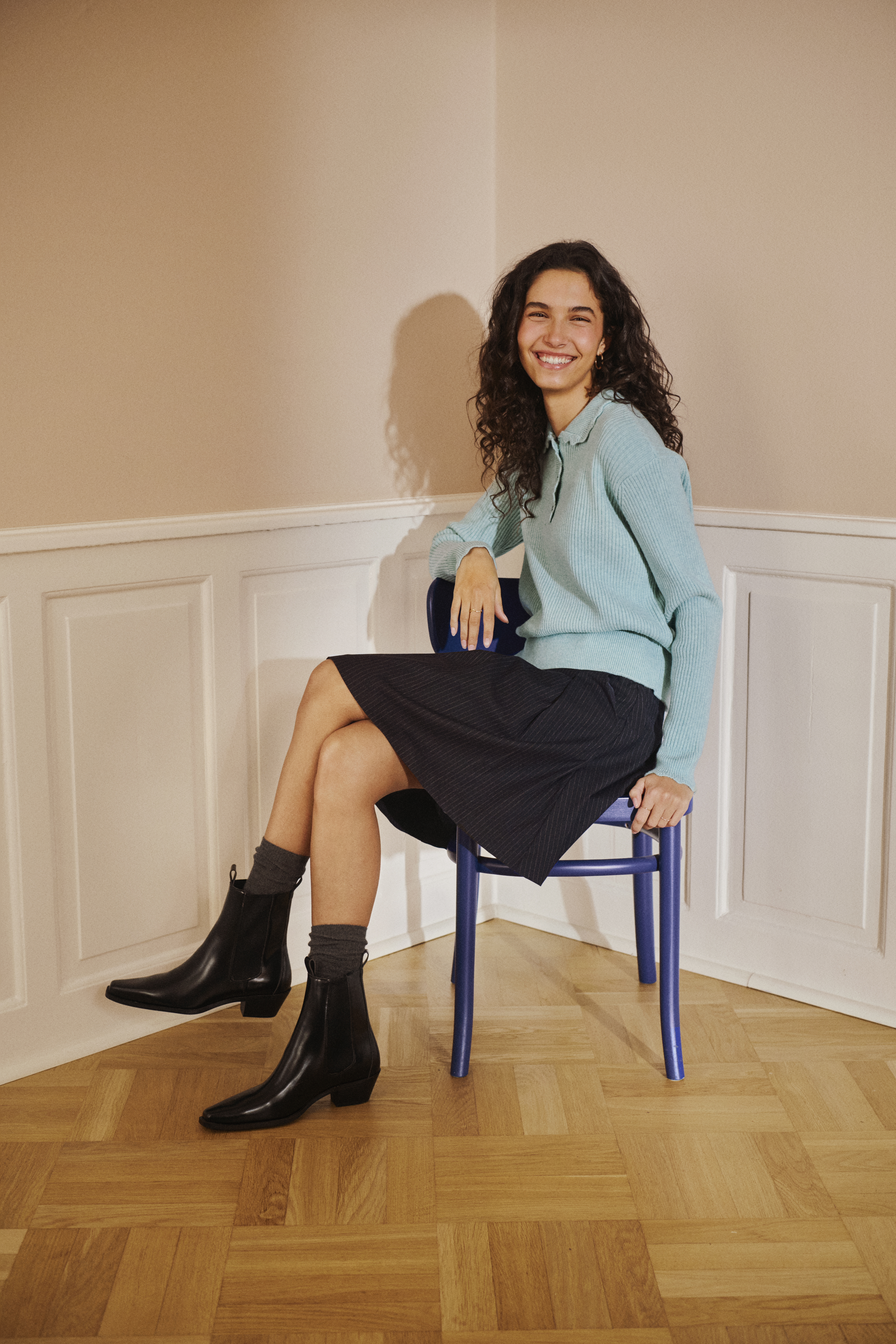 Saint Tropez Tristen polo en tricot fin manches longues