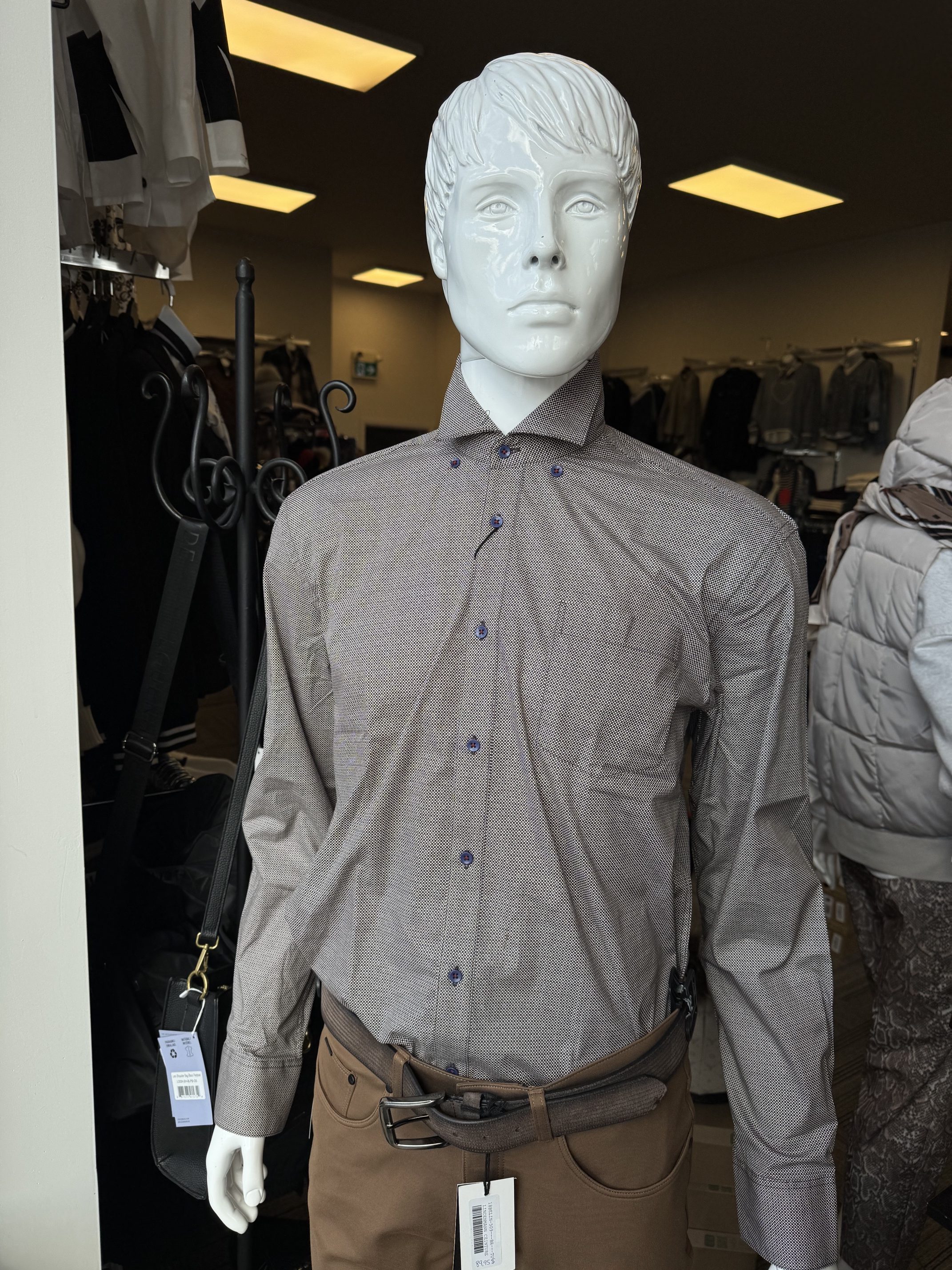 Modango Chemise manches longues mini carreaux